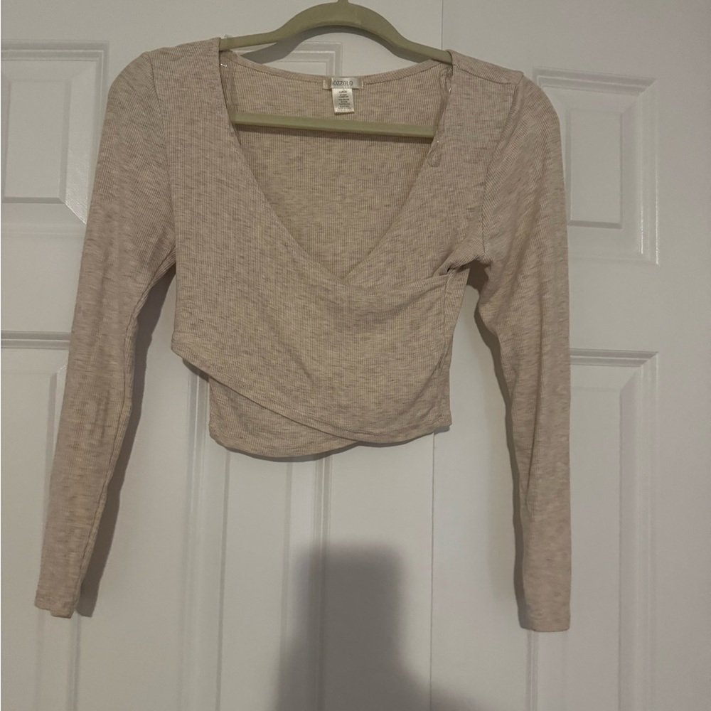 Long Sleeve Wrap Shirt